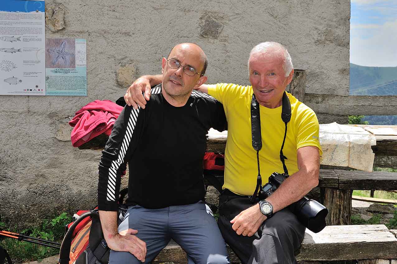 Alberto Benini  (Appassionato di storia dell’alpinismo) e Mauro Lanfranchi (Fotografo)