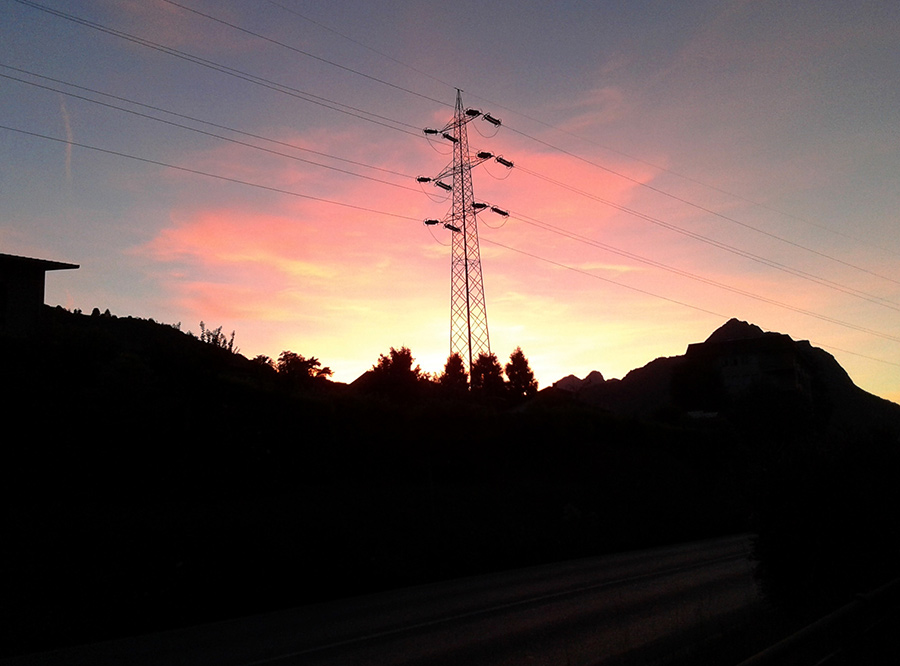 tramonto a Olginate